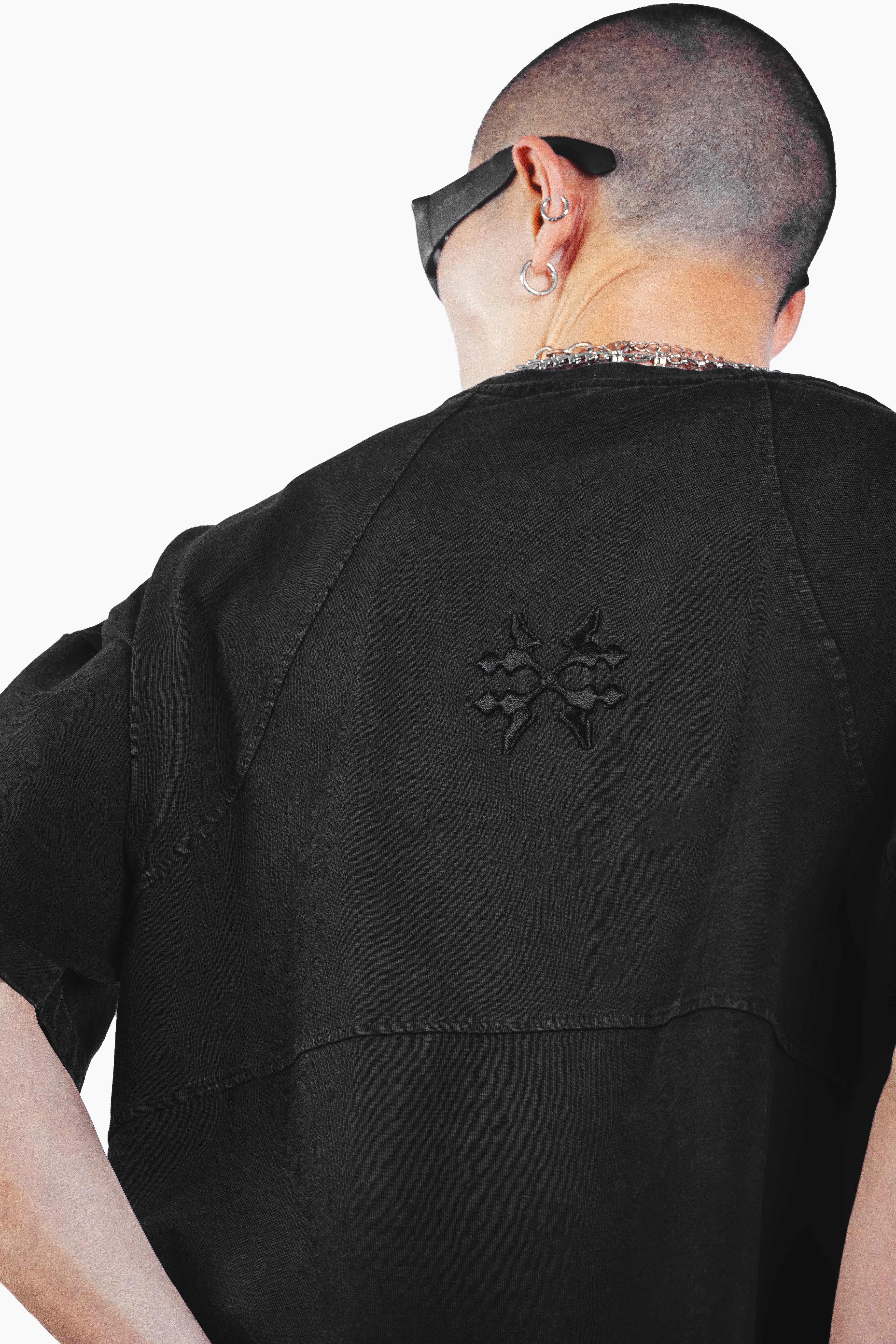 VOID BOXY FIT TSHIRT WASHED BLACK UNISEX